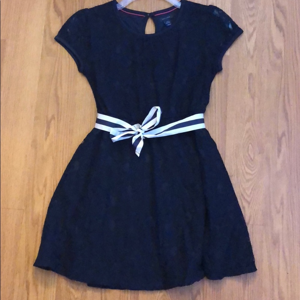 Tommy Hilfiger Navy Blue lace sailor dress